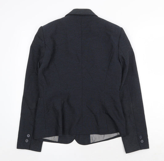 NEXT Womens Blue Polyester Jacket Blazer Size 10