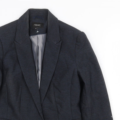 NEXT Womens Blue Polyester Jacket Blazer Size 10