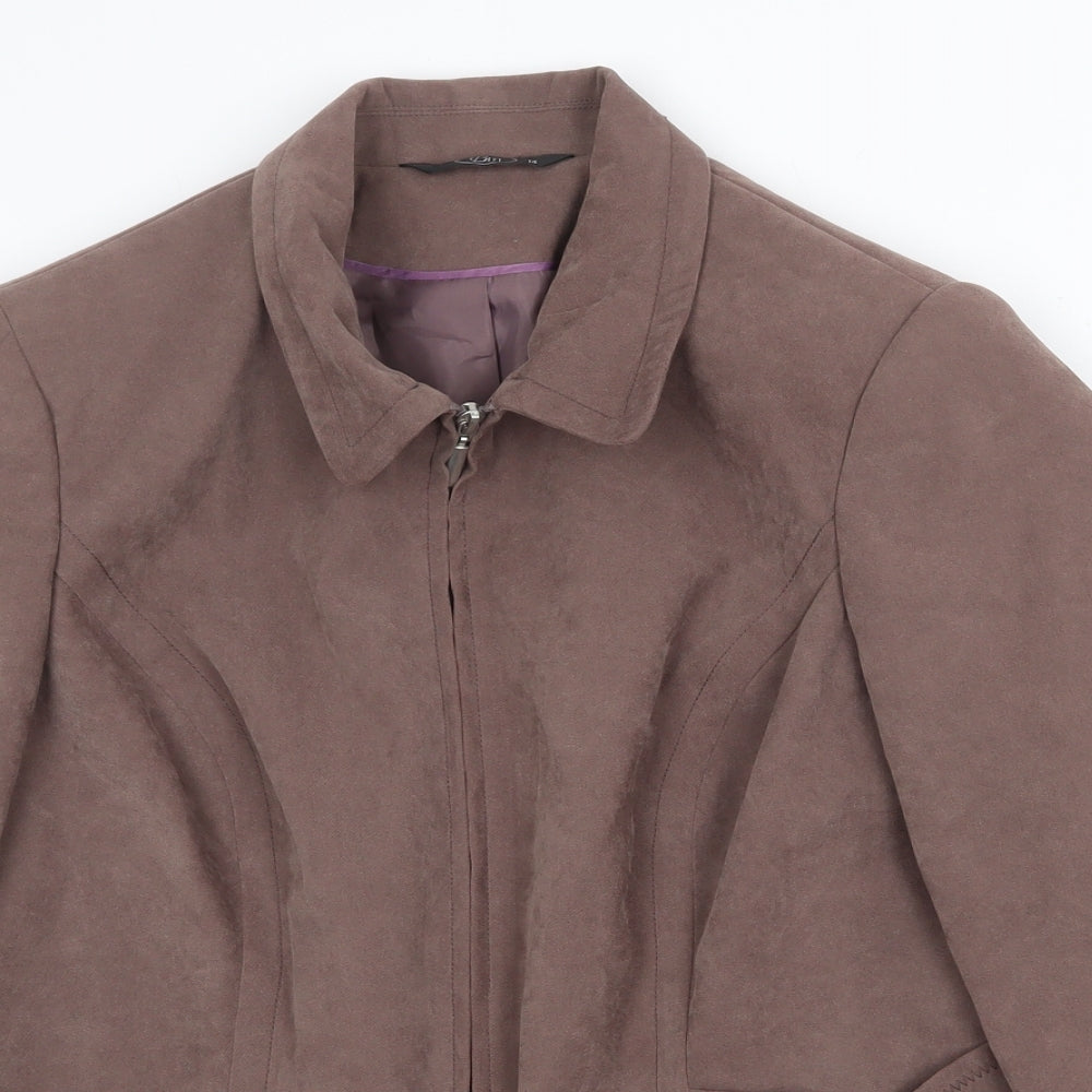 Womens UK Size 14 Bonmarché Brown Jacket