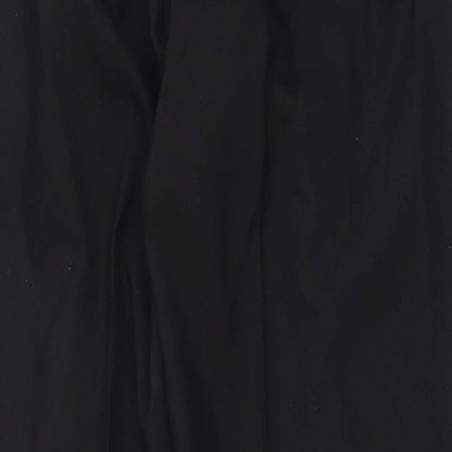 Marks and Spencer Mens Black Polyester Dress Pants Trousers Size 36 in Regular Zip