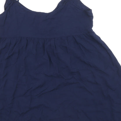 Divided by H&M Womens Blue Viscose Tank Dress Size 8 Round Neck Pullover