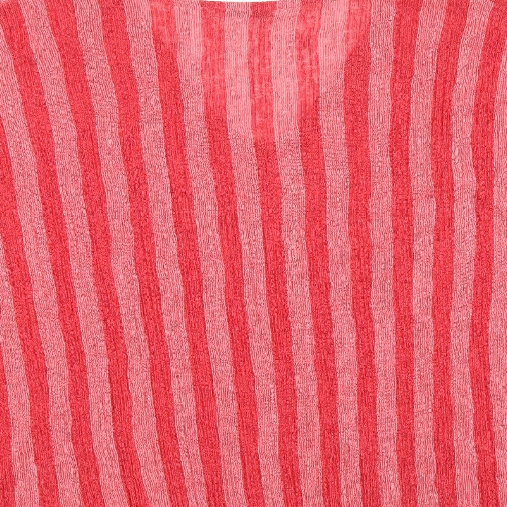 Womens UK Size M Zara Red Basic Blouse