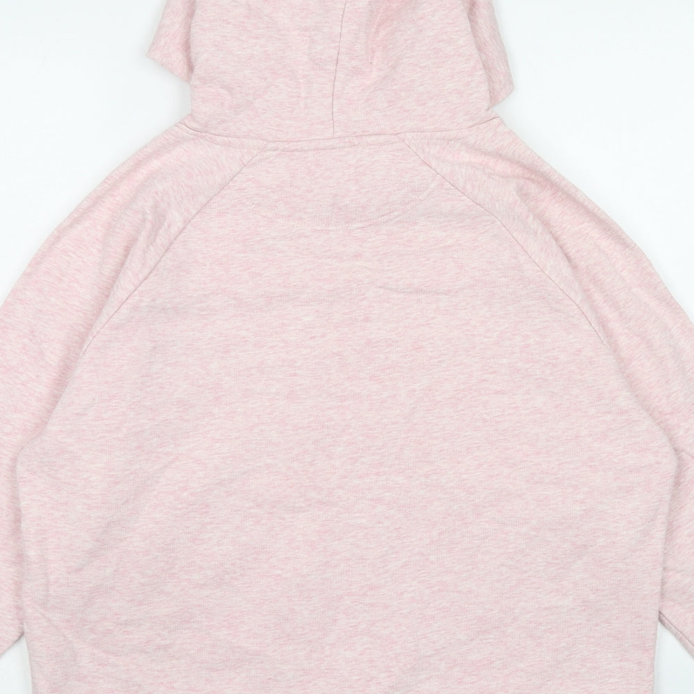 Stanley Womens Pink Cotton Pullover Hoodie Size S Pullover - French Slogan, Cropped