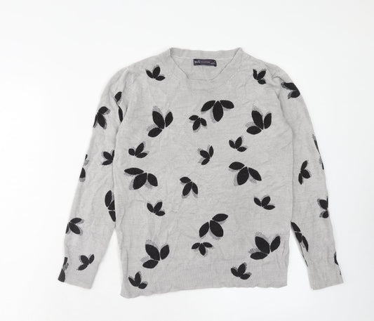 Womens UK Size 10 Marks and Spencer Grey Pullover Jumper