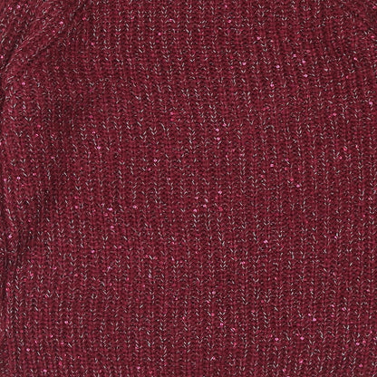 Atmosphere Womens Purple Round Neck Acrylic Pullover Jumper Size 10