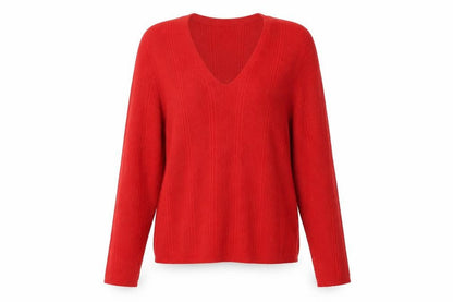 Womens UK Size 14 Marks and Spencer Red Pullover Jumper