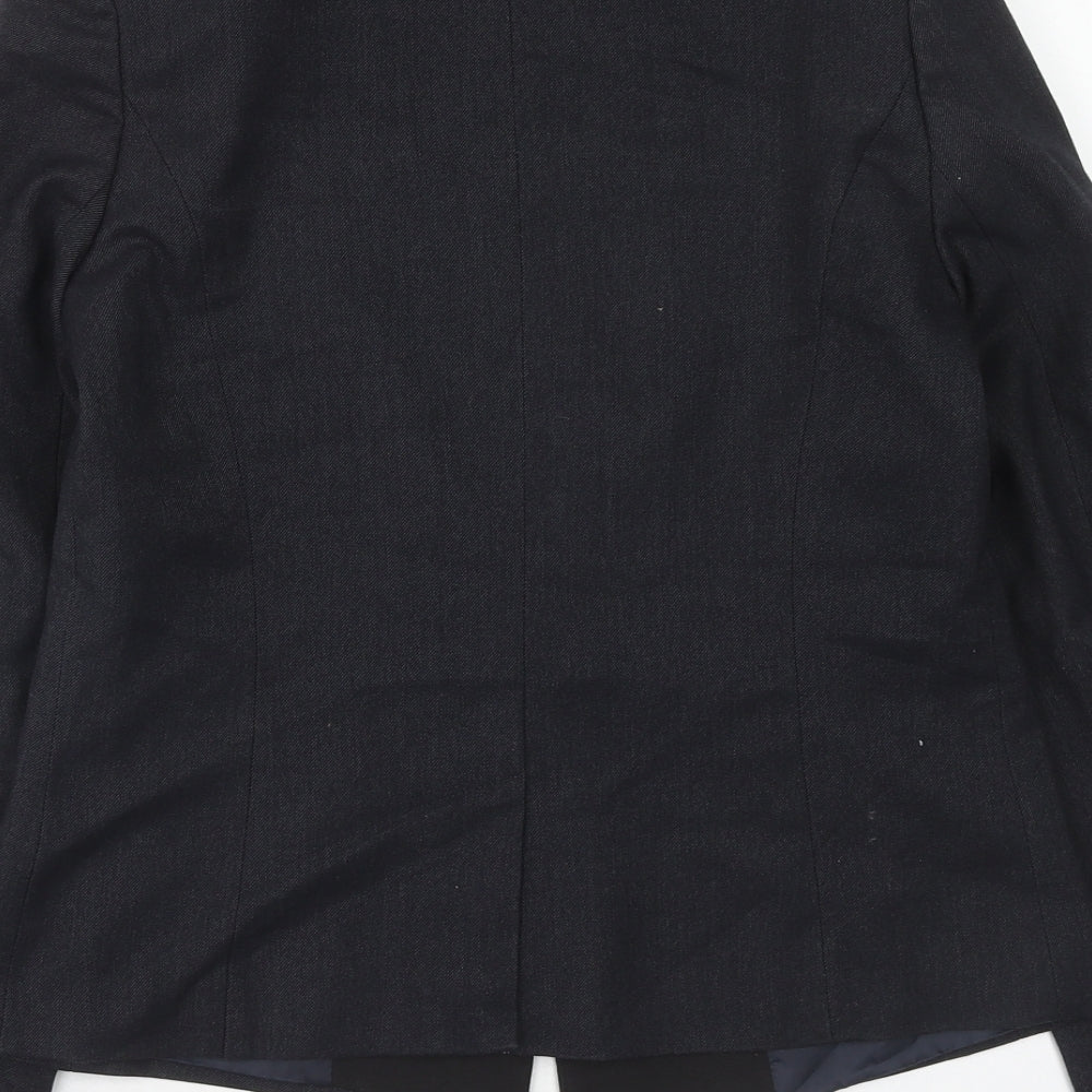 Atmosphere Womens Blue Polyacrylate Fibre Jacket Blazer Size 8