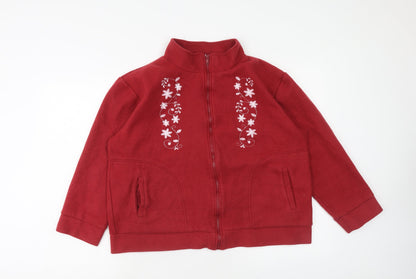 Womens UK Size M Anne De Lancay Red Jacket