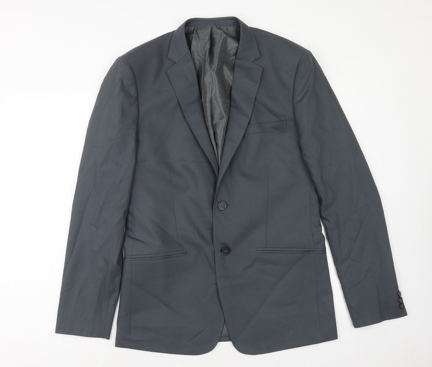 Mens UK Size 36 Preworn Regular Grey Suit Jacket