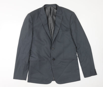 Mens UK Size 36 Preworn Regular Grey Suit Jacket