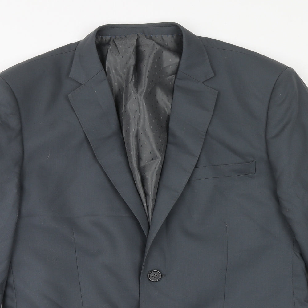 Mens UK Size 36 Preworn Regular Grey Suit Jacket