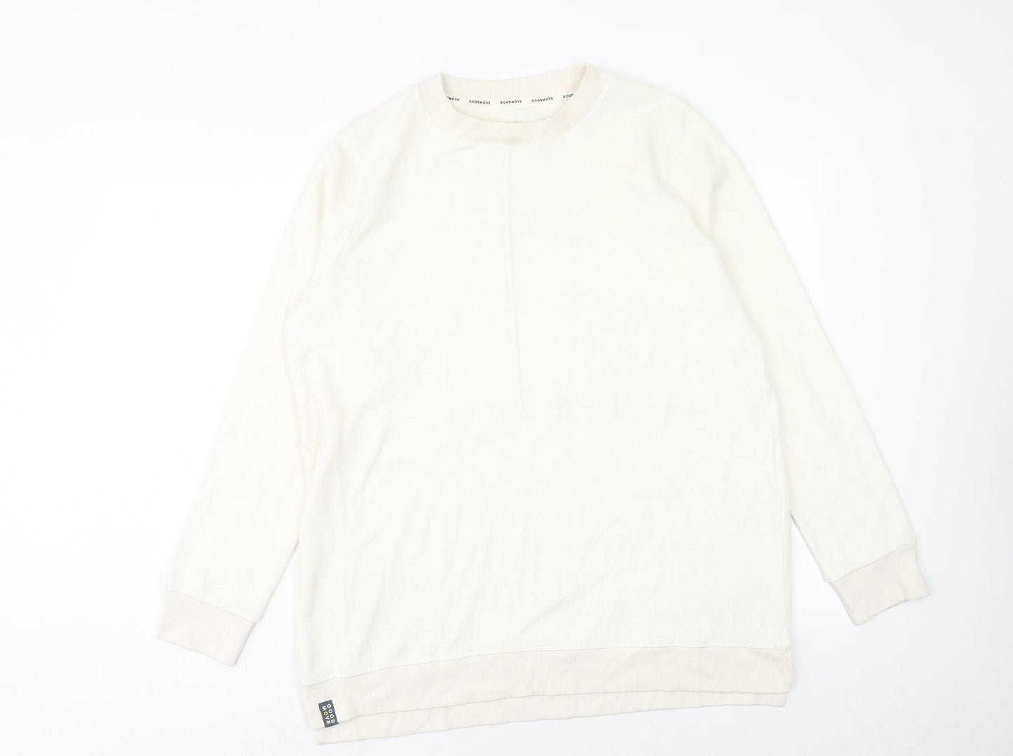 Womens UK Size M Marks and Spencer Ivory Pullover Sweatshirt
