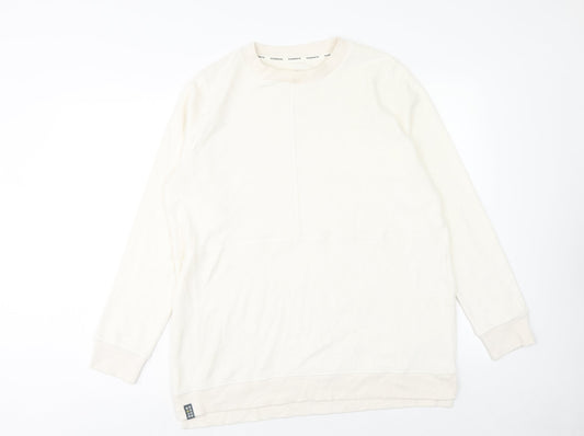 Womens UK Size M Marks and Spencer Ivory Pullover Sweatshirt