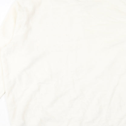 Womens UK Size M Marks and Spencer Ivory Pullover Sweatshirt