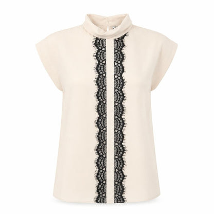 Womens UK Size 8 New Look Beige Basic Blouse