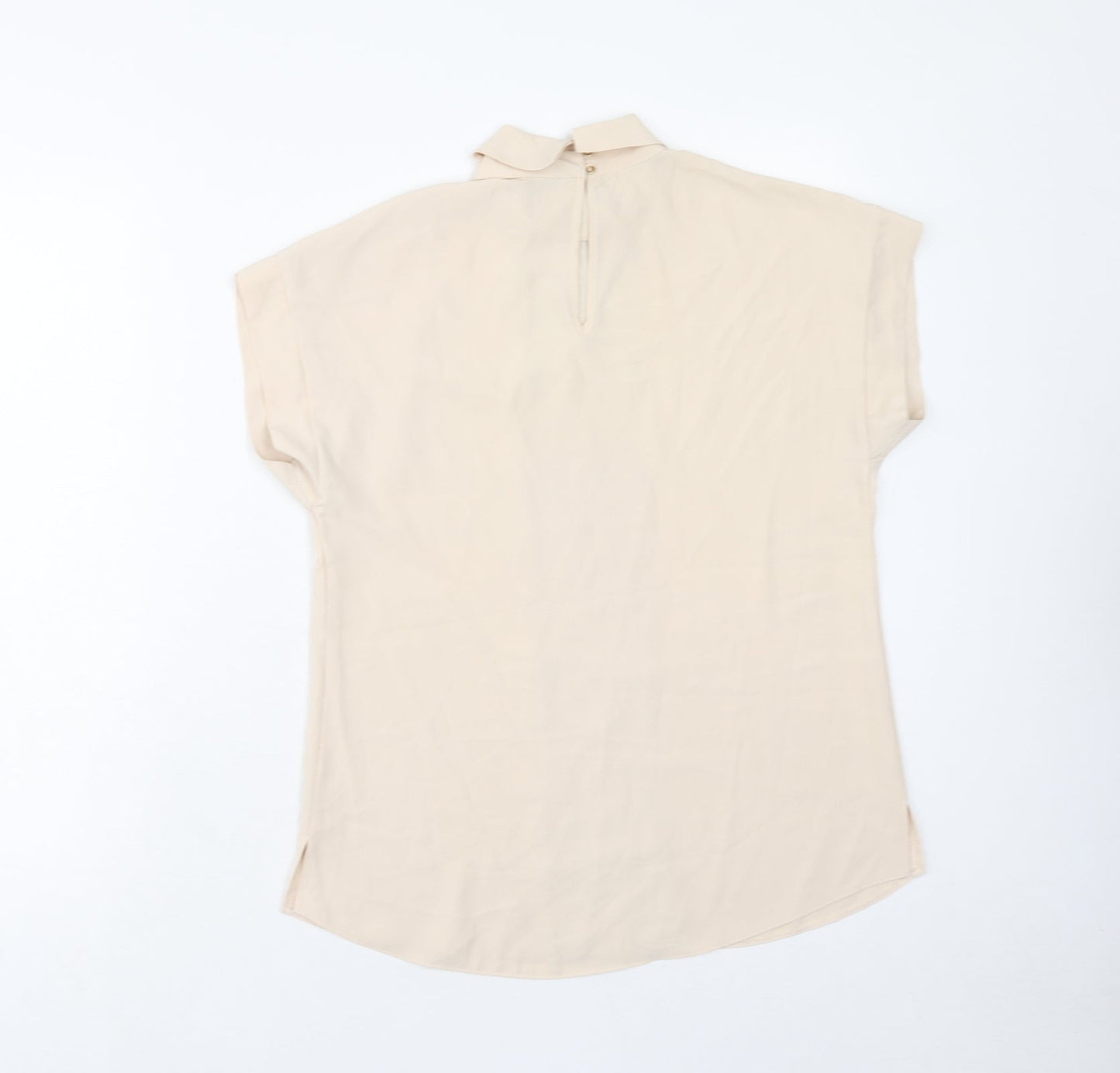 Womens UK Size 8 New Look Beige Basic Blouse