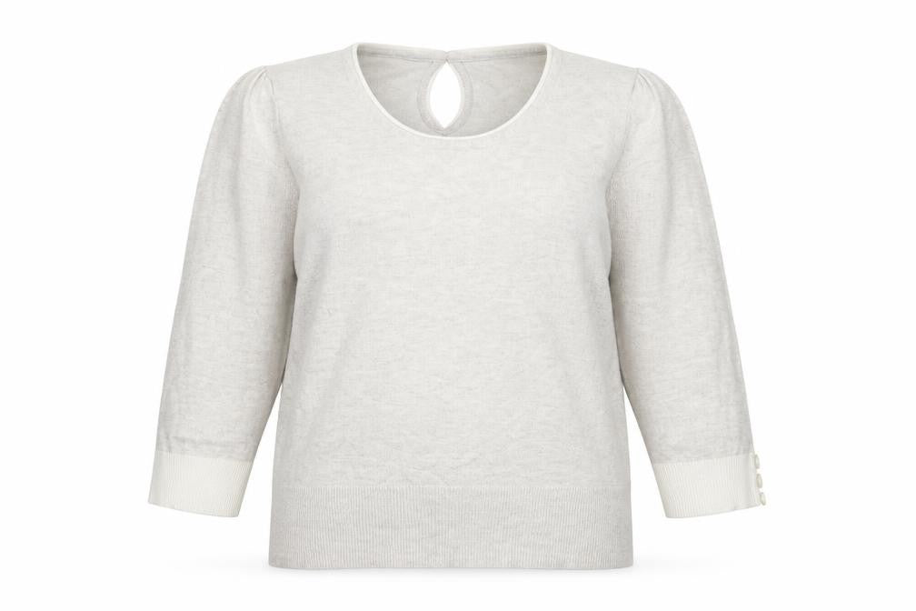 Womens UK Size 12 M&Co Beige Pullover Jumper