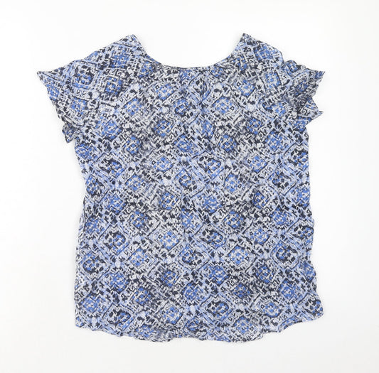 Womens UK Size XS Gap Blue Basic T-Shirt