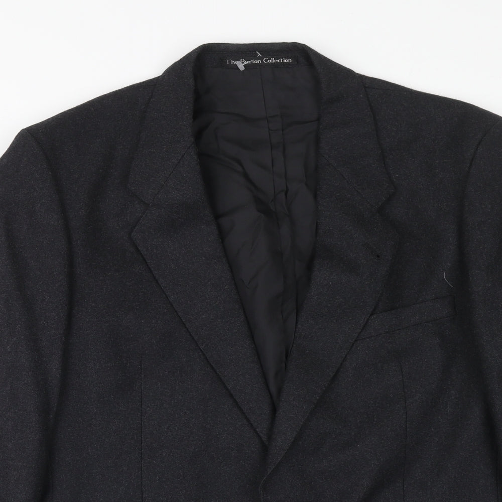 Mens UK Size 40 Burton Regular Grey Suit Jacket