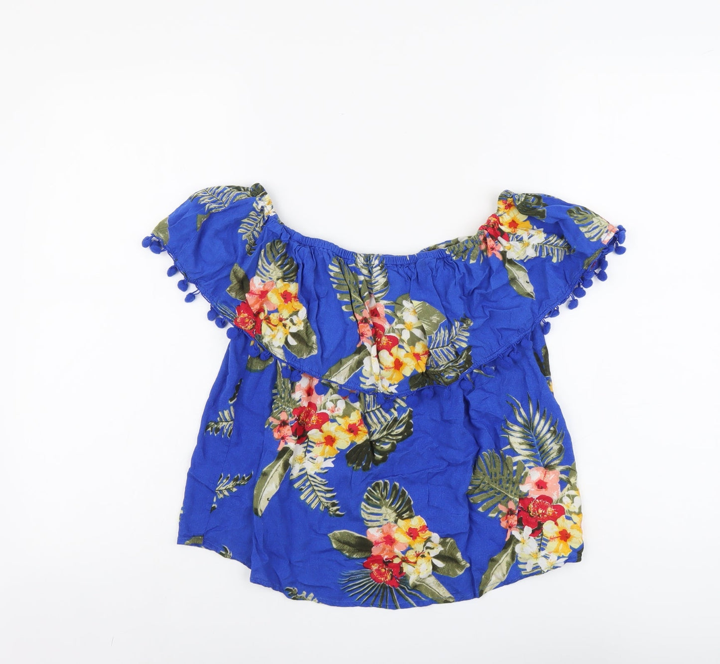 Womens UK Size 12 Select Blue Basic Blouse