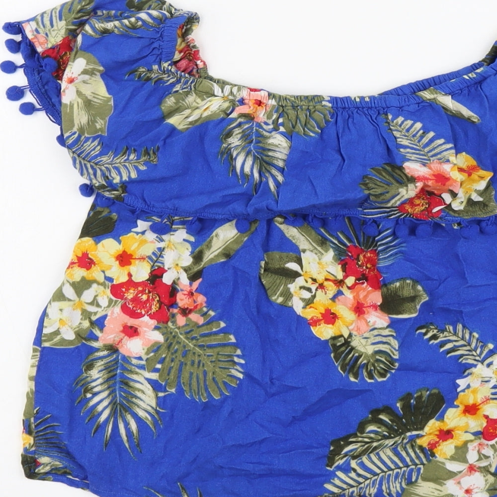 Womens UK Size 12 Select Blue Basic Blouse