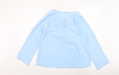 Womens UK Size M Millenium Blue Basic Blouse
