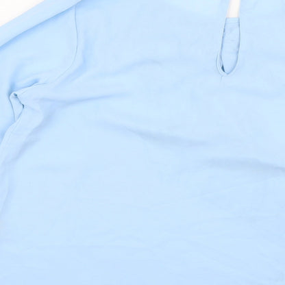 Womens UK Size M Millenium Blue Basic Blouse