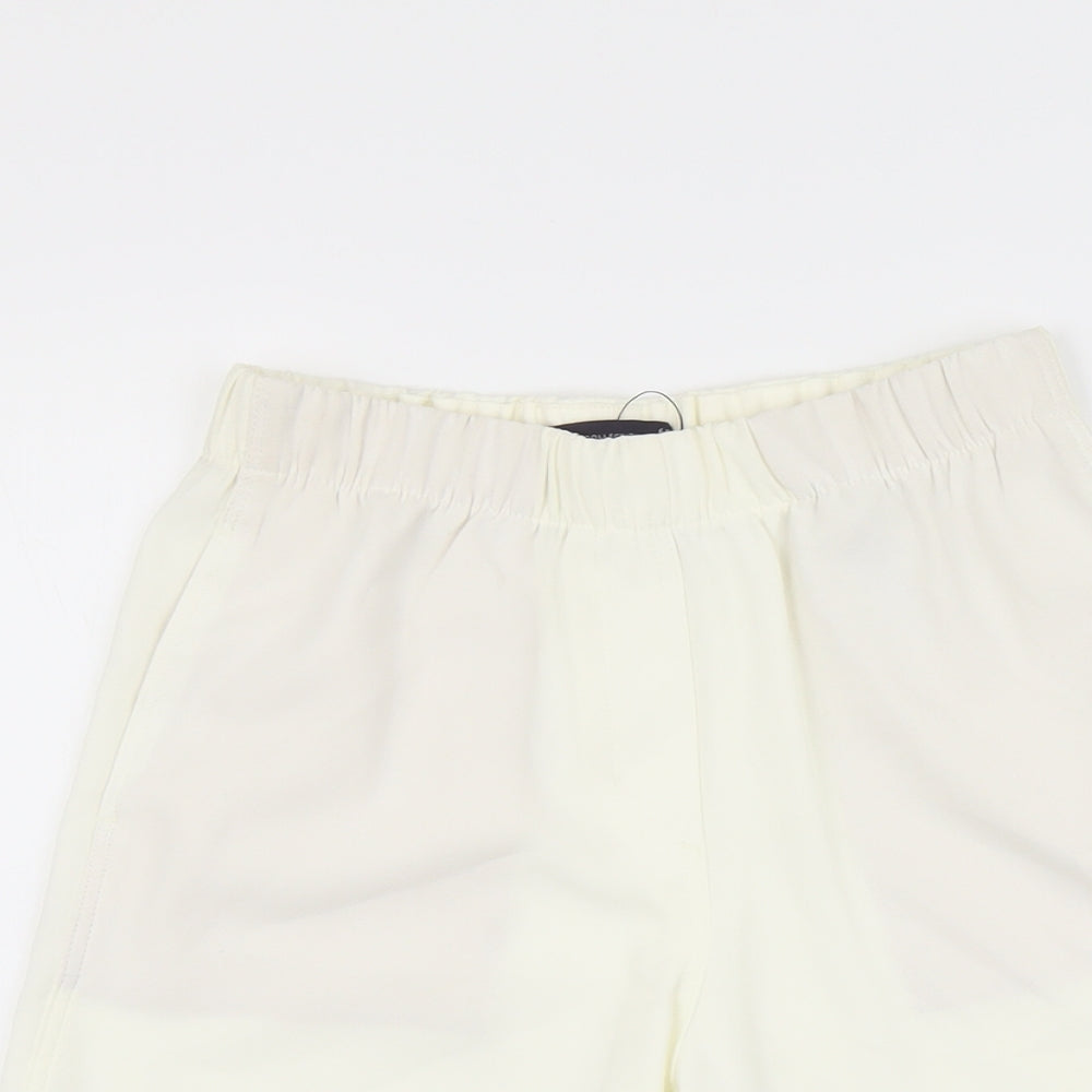 Marks and Spencer Womens Ivory Polyester Bermuda Shorts Size 6 L5 in Regular Pull On