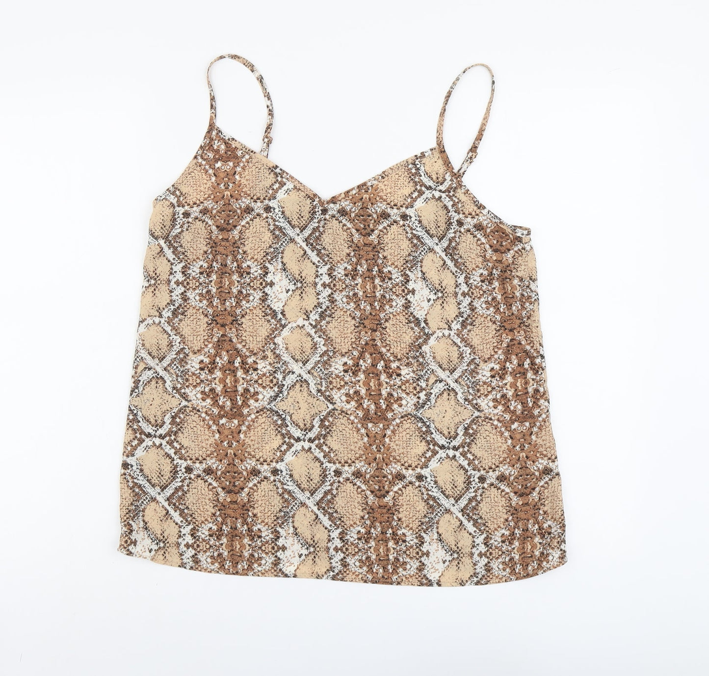 Womens UK Size 12 Marks and Spencer Beige Camisole Tank
