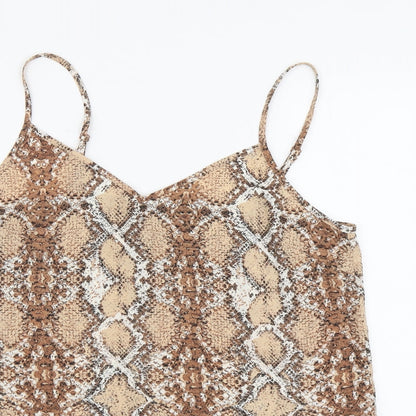 Womens UK Size 12 Marks and Spencer Beige Camisole Tank
