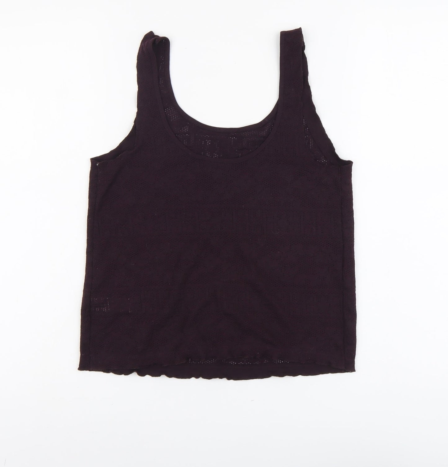 Womens UK Size 8 Topshop Purple Basic Tank