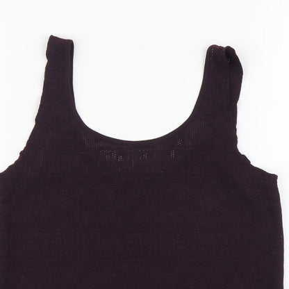 Womens UK Size 8 Topshop Purple Basic Tank
