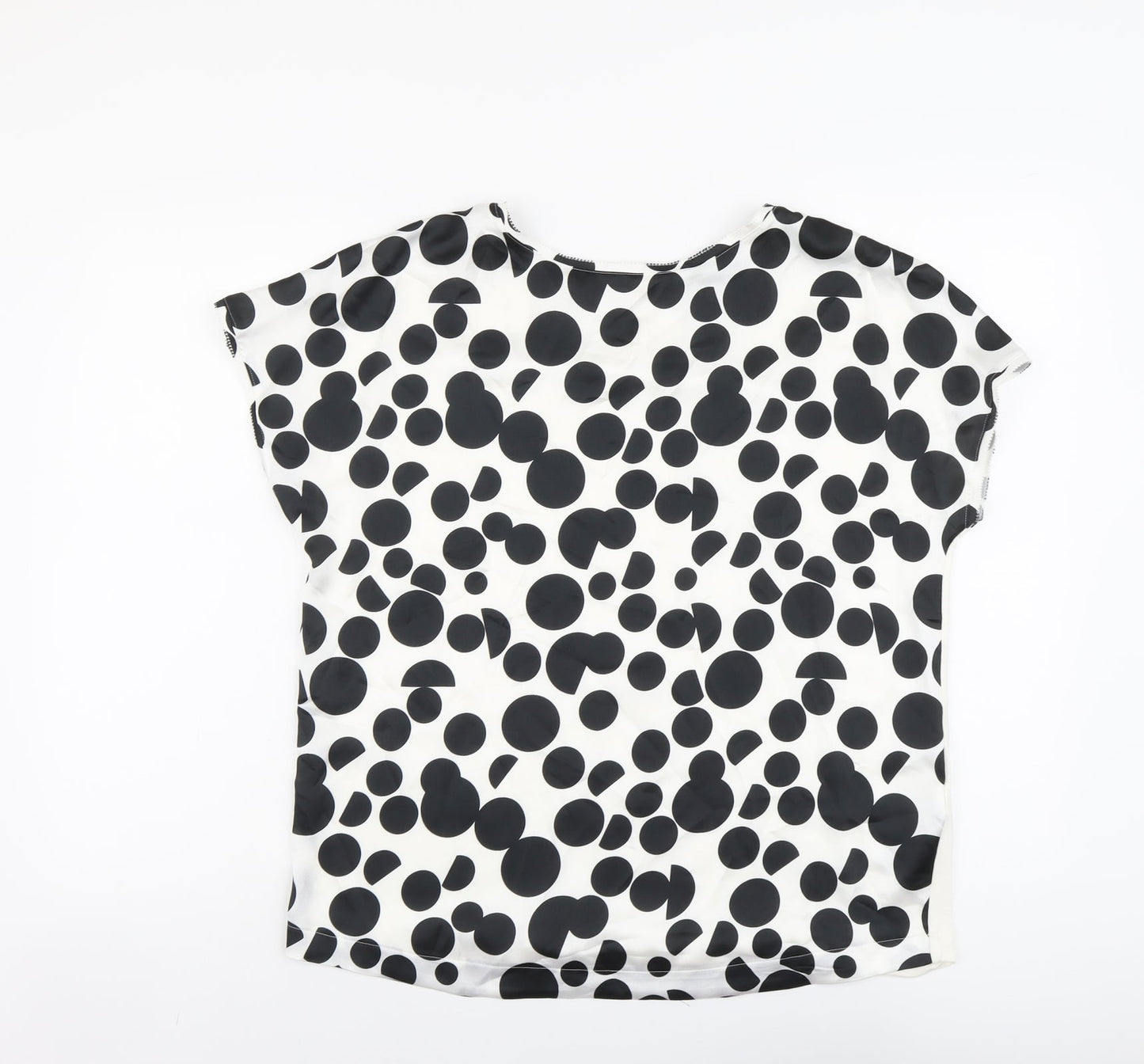 Womens UK Size 12 Marks and Spencer Ivory Basic T-Shirt