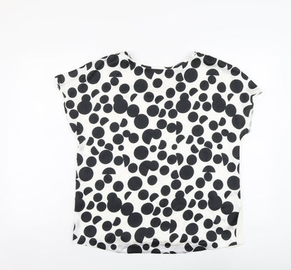 Womens UK Size 12 Marks and Spencer Ivory Basic T-Shirt