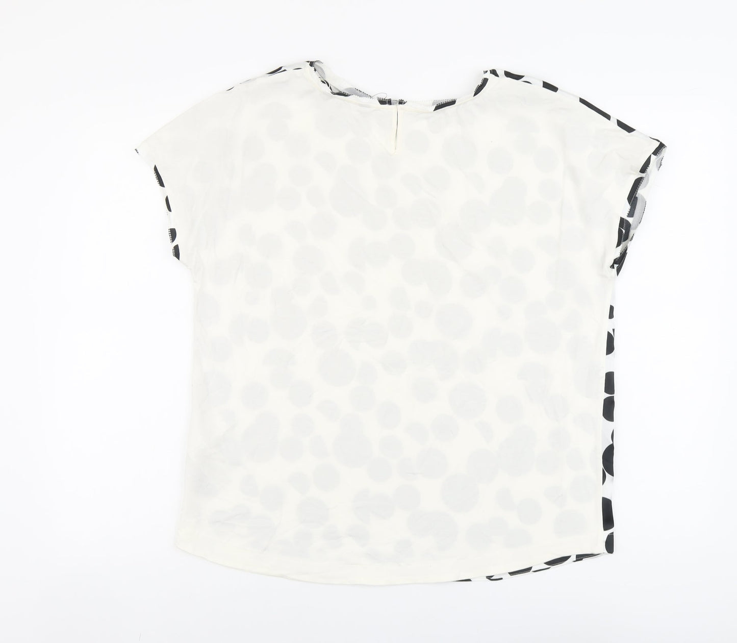 Womens UK Size 12 Marks and Spencer Ivory Basic T-Shirt