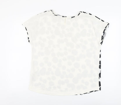 Womens UK Size 12 Marks and Spencer Ivory Basic T-Shirt