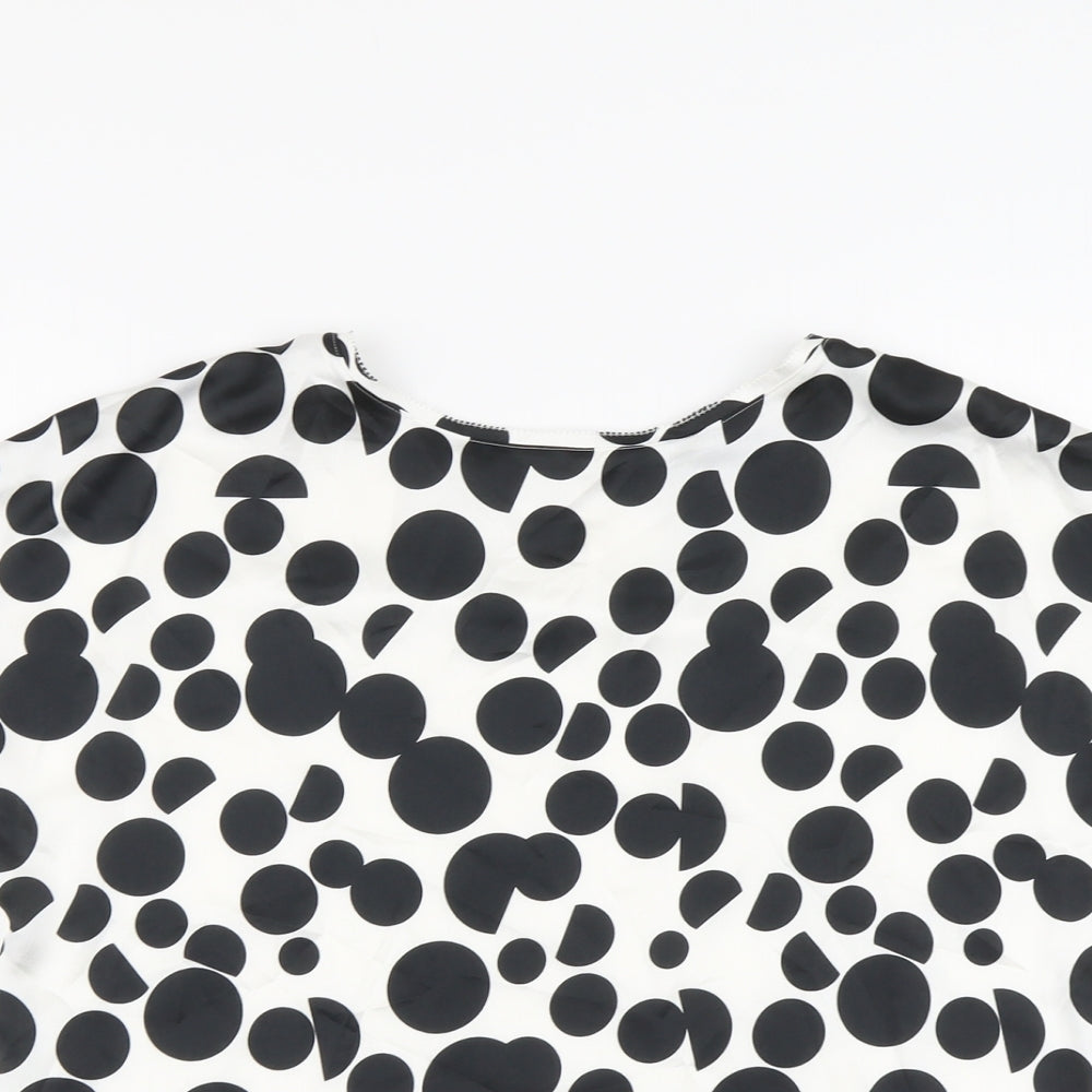 Womens UK Size 12 Marks and Spencer Ivory Basic T-Shirt