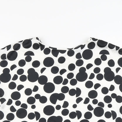 Womens UK Size 12 Marks and Spencer Ivory Basic T-Shirt