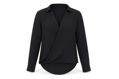 Womens UK Size 6 River Island Black Basic Blouse