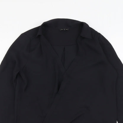 Womens UK Size 6 River Island Black Basic Blouse