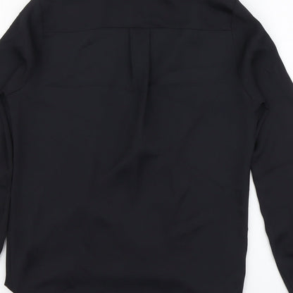 Womens UK Size 6 River Island Black Basic Blouse