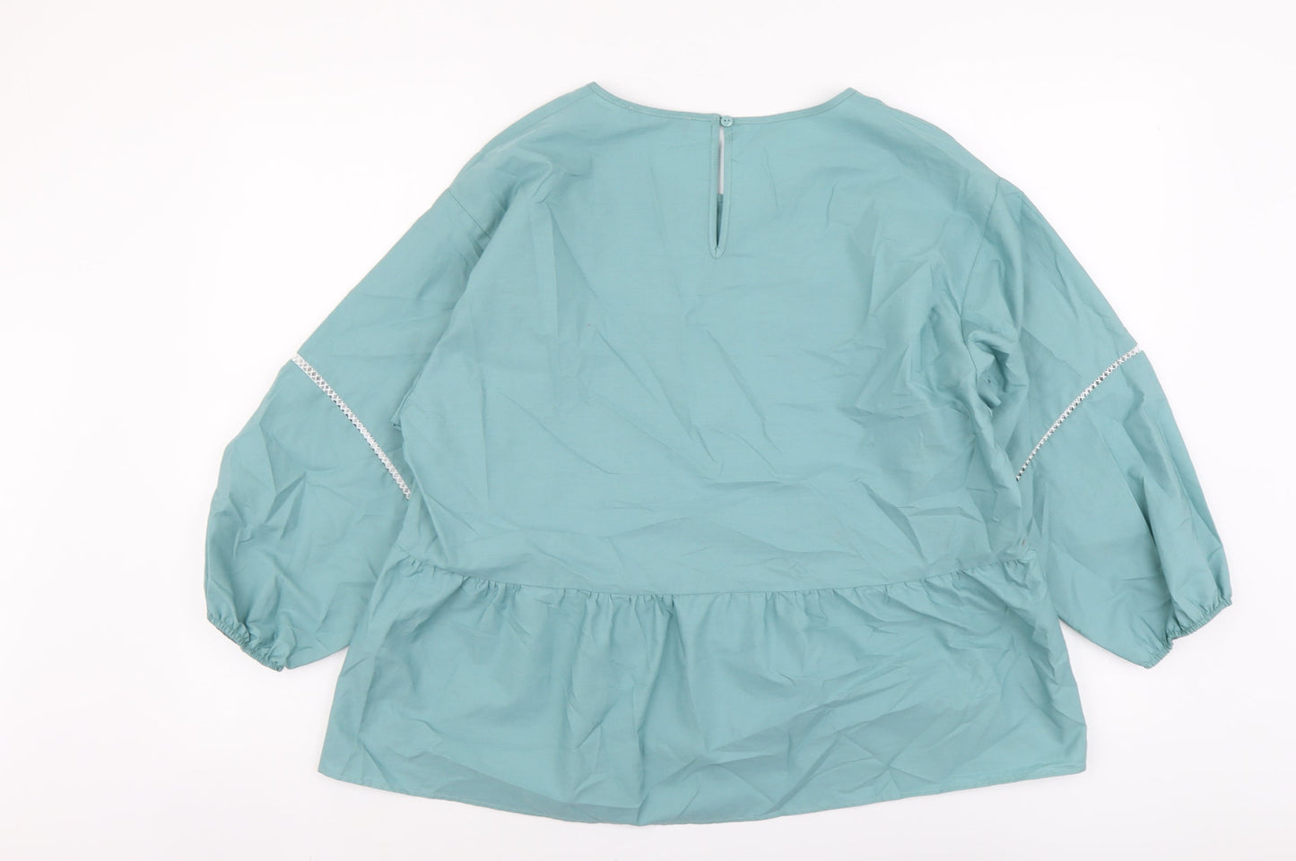 Womens UK Size 12 Marks and Spencer Green Basic Blouse
