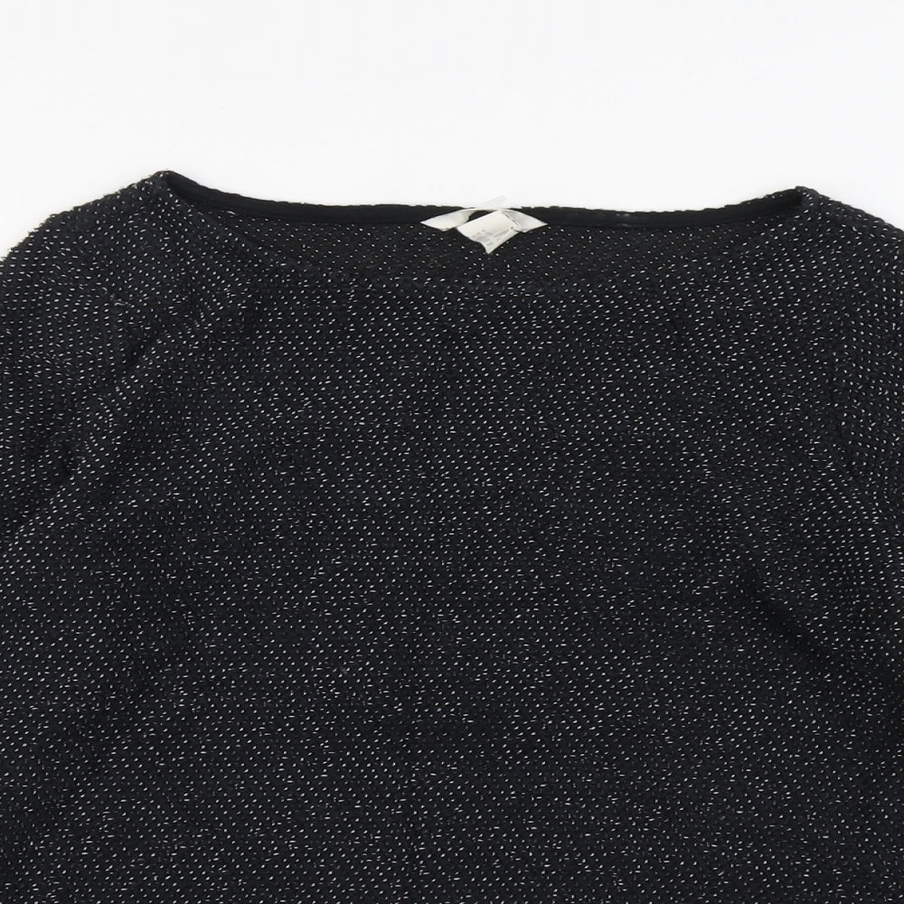 Womens UK Size S H&M Black Pullover Jumper