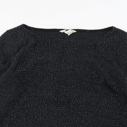 Womens UK Size S H&M Black Pullover Jumper
