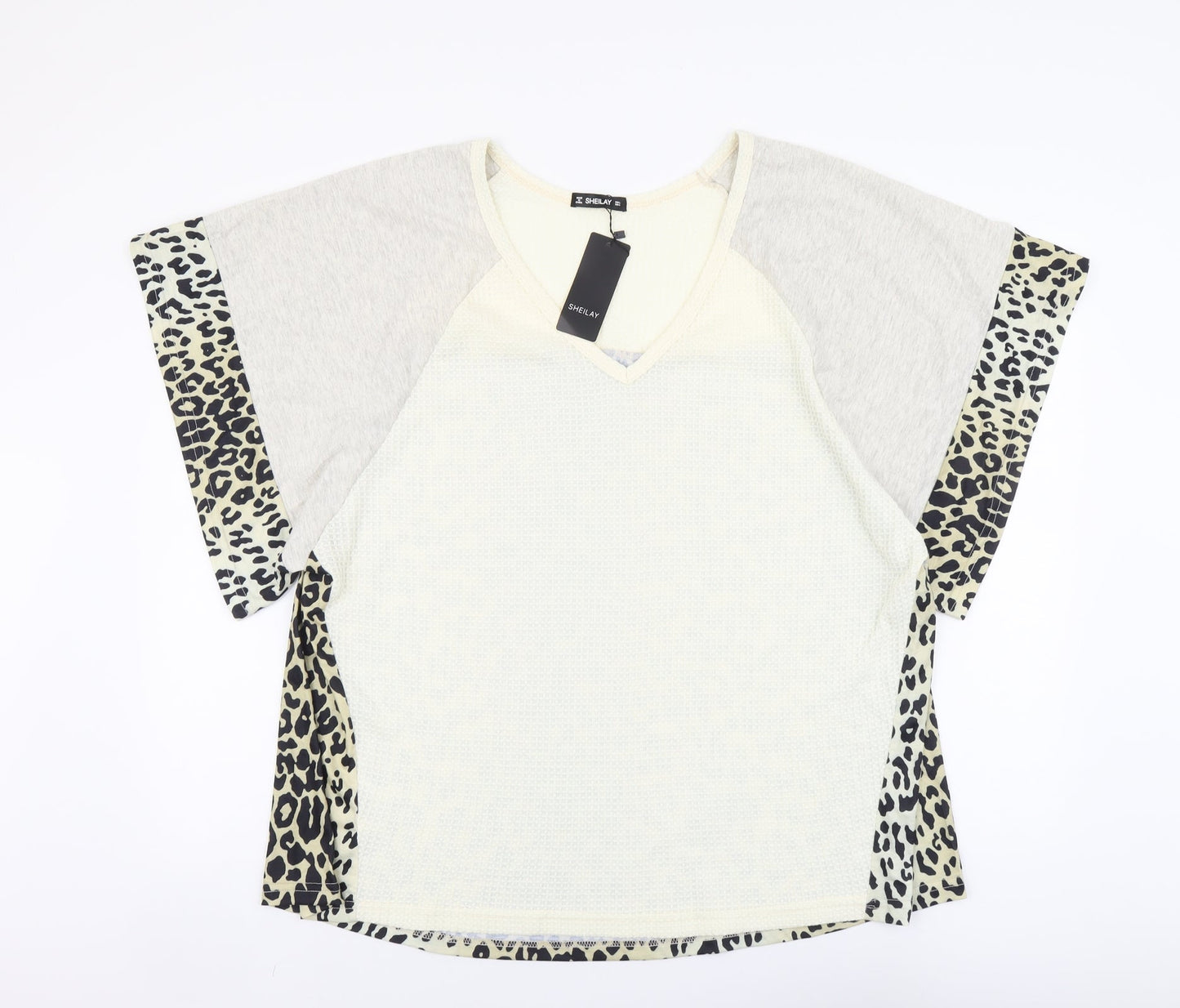 Womens UK Size L SHEILAY Multicoloured Basic Blouse