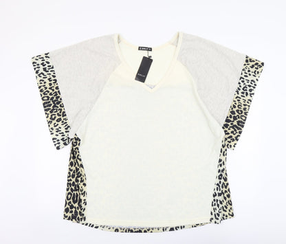 Womens UK Size L SHEILAY Multicoloured Basic Blouse