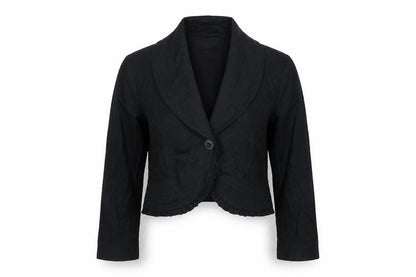 Phase Eight Womens Black Jacket Blazer Size 14 Button