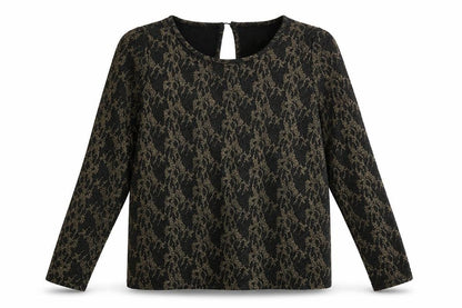 Womens UK Size L Numph Black Basic Blouse