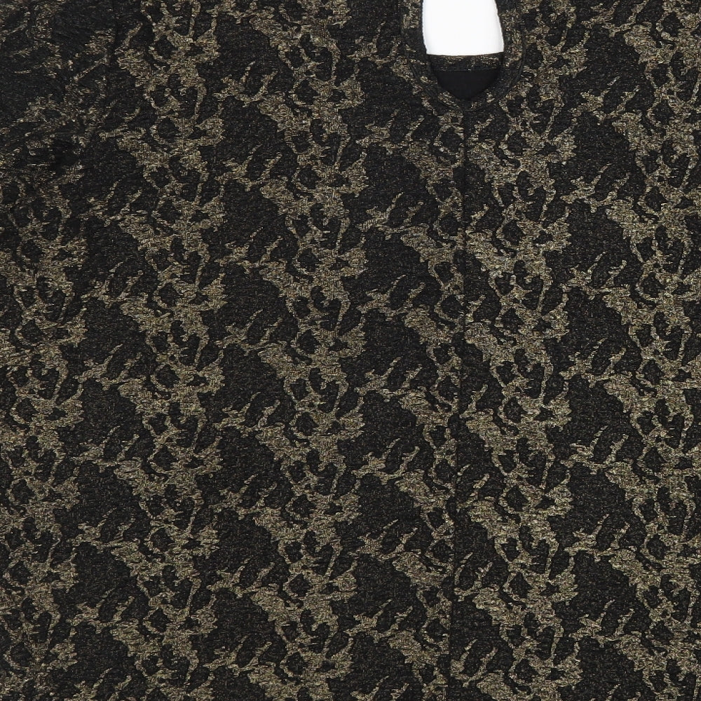 Womens UK Size L Numph Black Basic Blouse