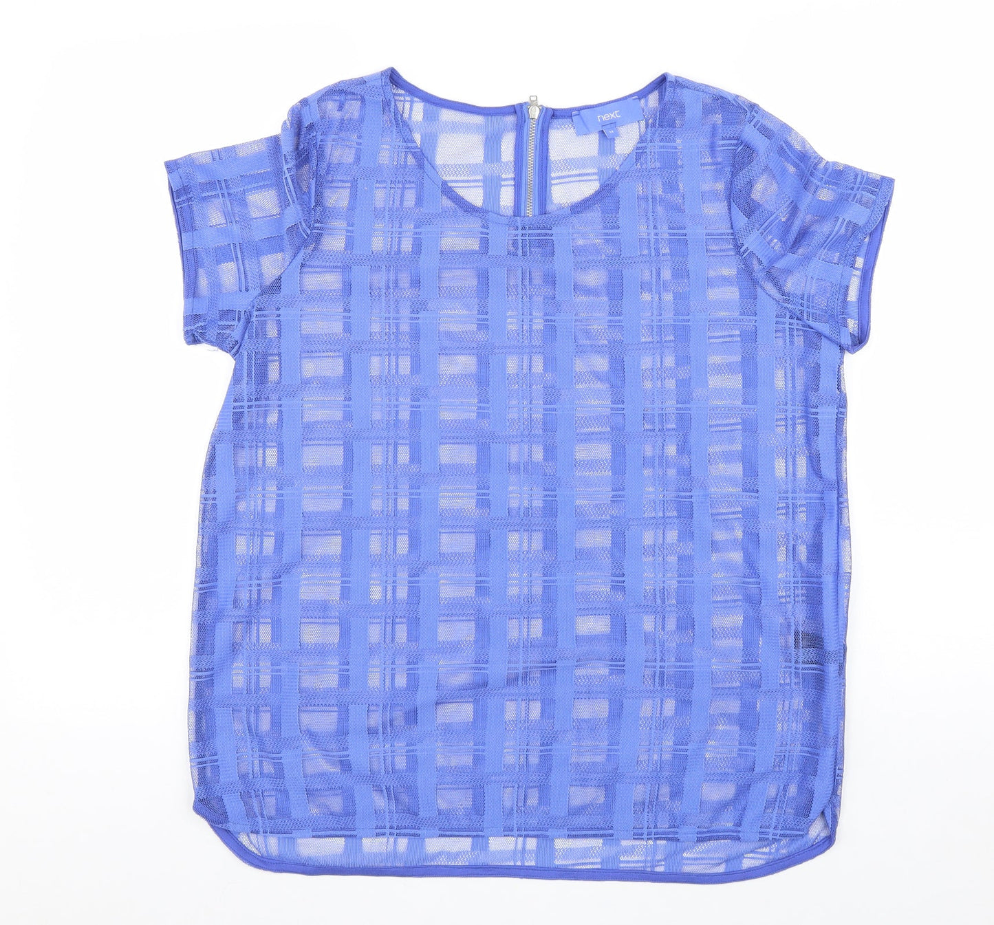 Womens UK Size 14 NEXT Blue Basic T-Shirt